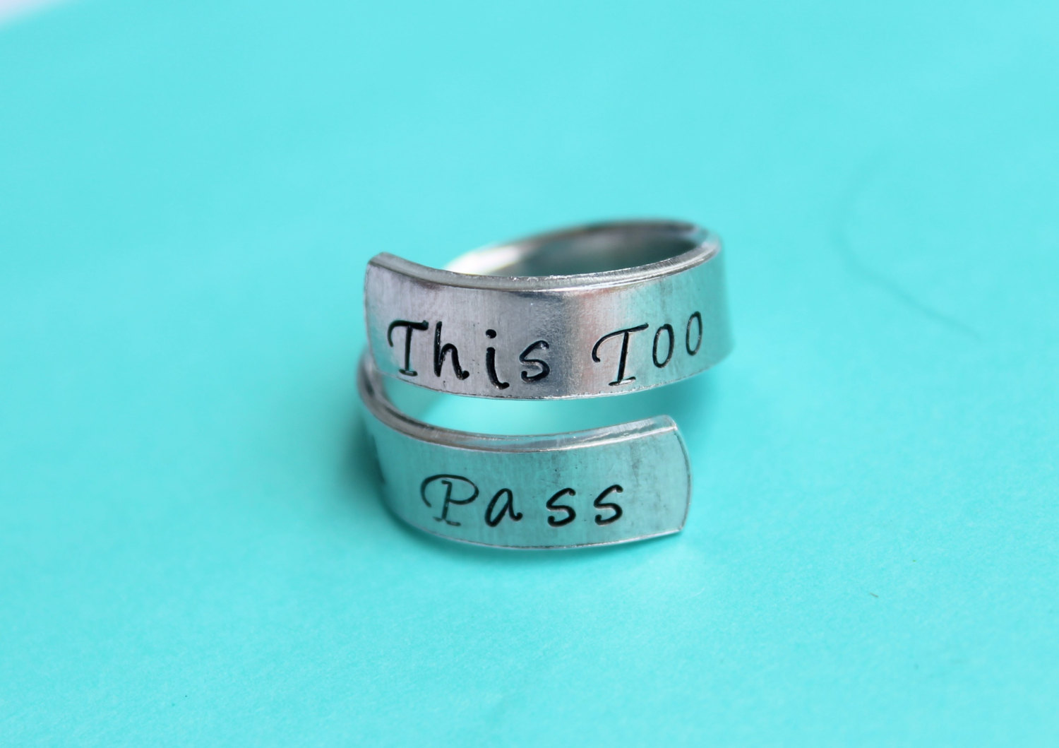 This Too Shall Pass Posie Ring - Silver – REGALROSE
