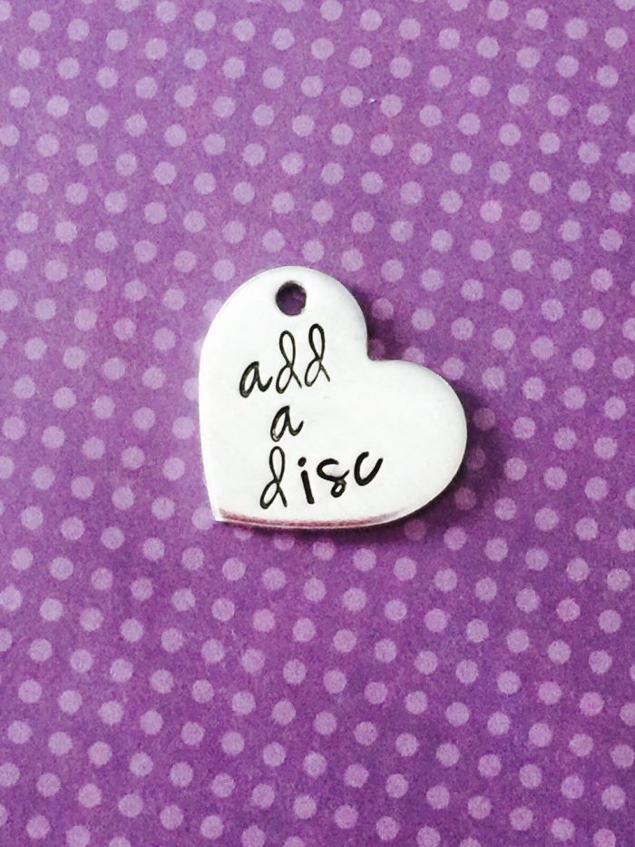 Add a stamped disc to your item, choose circle, heart, square, rectangle, star. To be added to another items your purchasing only - Image 3