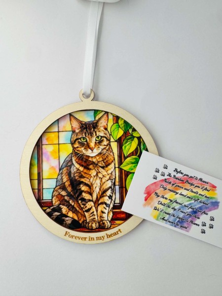 Custom Pet Stained Glass Suncatcher from Photo | Personalized Pet Memorial Gift | Dog Cat Keepsake | Rainbow Bridge Gift | Any Pet - Image 19