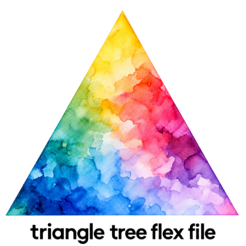 christmas tree TRIANGLE flex only file