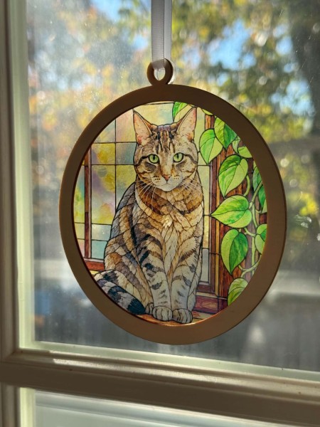 Custom Pet Stained Glass Suncatcher from Photo | Personalized Pet Memorial Gift | Dog Cat Keepsake | Rainbow Bridge Gift | Any Pet - Image 16