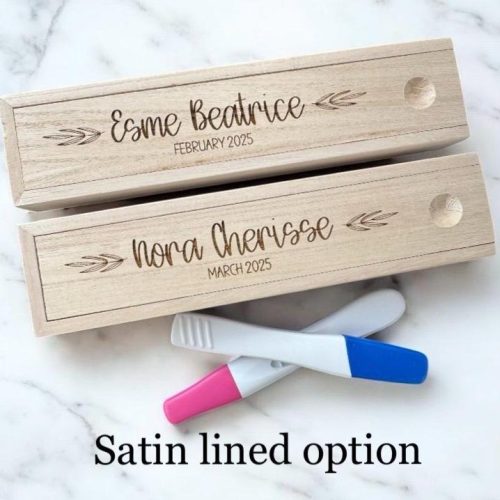 Baby loss keepsake box, miscarriage baby, memorial miscarriage, remembrance infant loss engraved pregnancy test box, test keepsake box